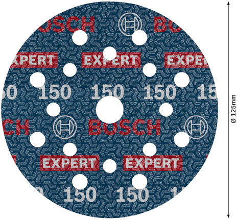<!-- language missing --> BoschExpert 150 毫米多孔砂輪片。